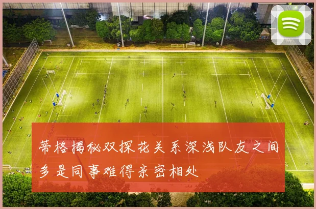 蒂格揭秘双探花关系深浅队友之间多是同事难得亲密相处